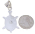 Native American Design Multicolor Silver Turtle Pendant MW77639